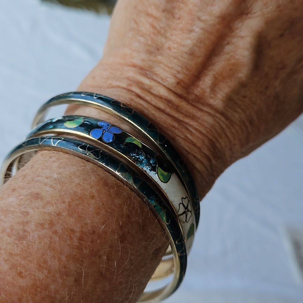 Cloisonne enamel bracelets